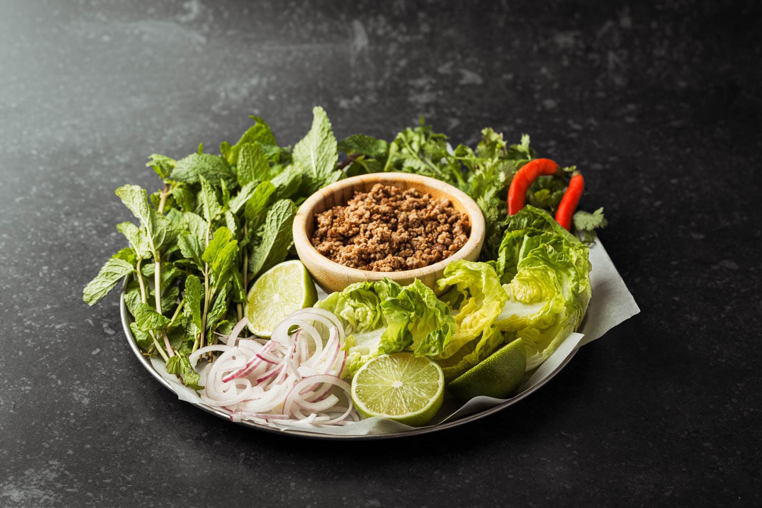 Laab with Oxtail Garum