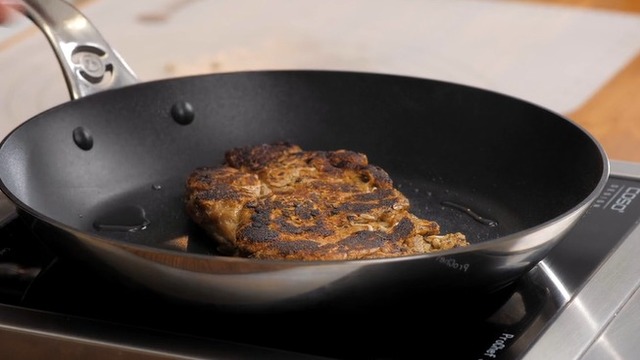 Create a vegan “barbecue rib” texture