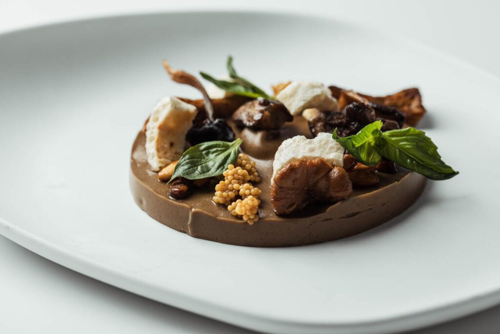 Mushroom Panna Cotta with Iota