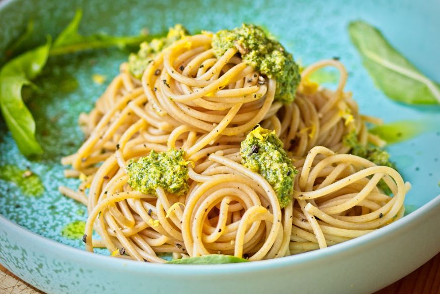 Pesto de diente de león