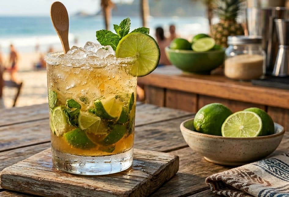 Non-alcoholic caipirinha