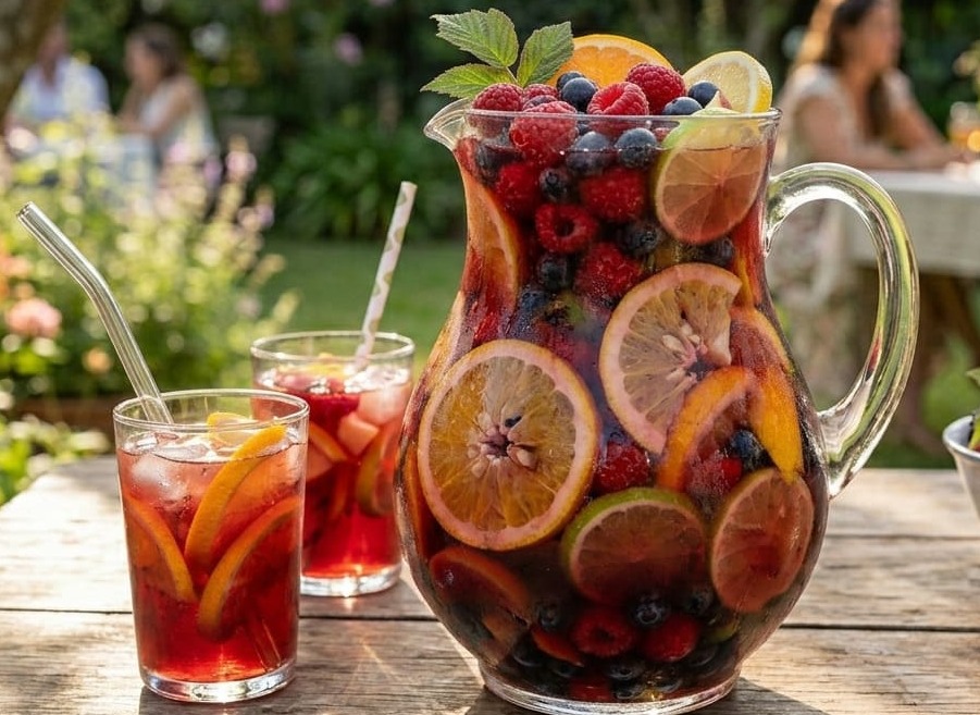Non-alcoholic sangria