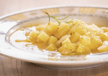 Sopa de puerros y patatas