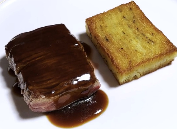 Milhojas de solomillo y tocino