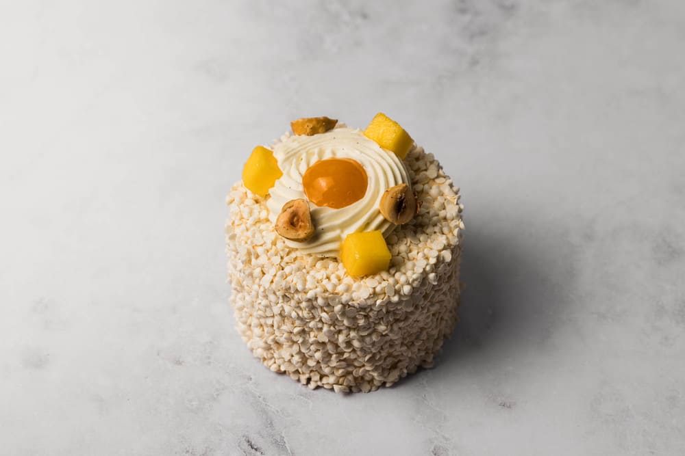 Mango and hazelnut