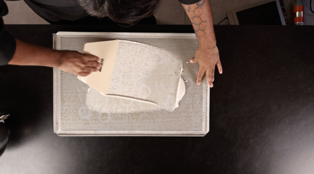 Make meringue "confetti"