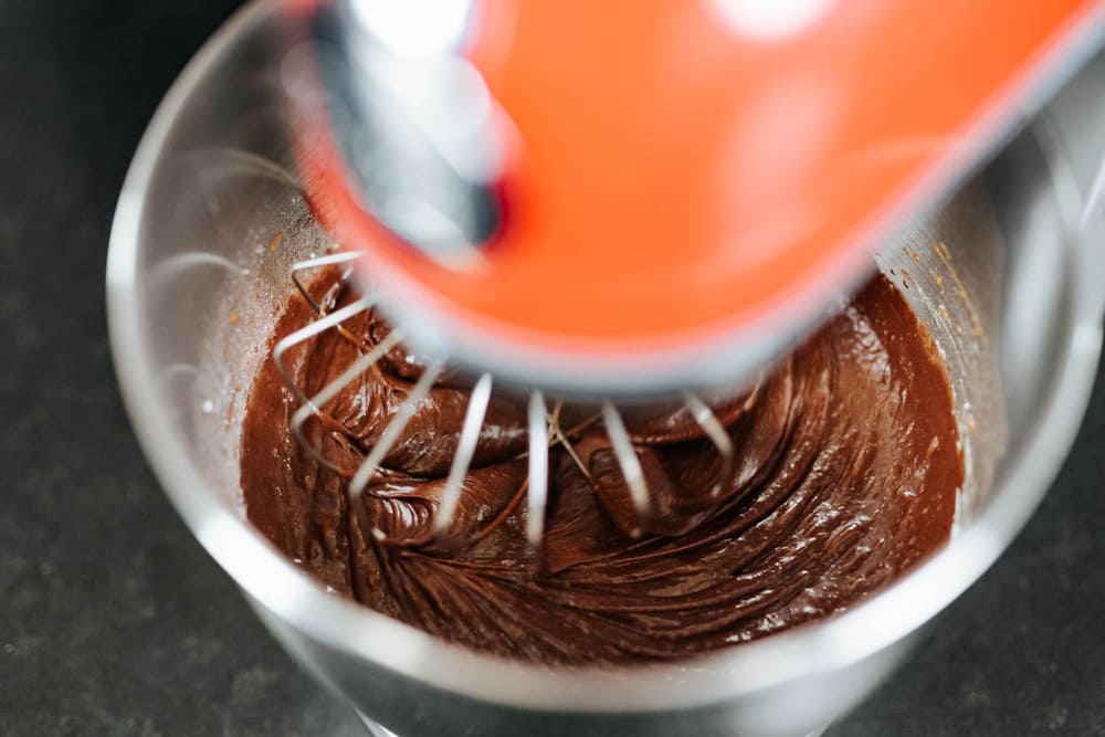 Chocolate sponge cake with pepper