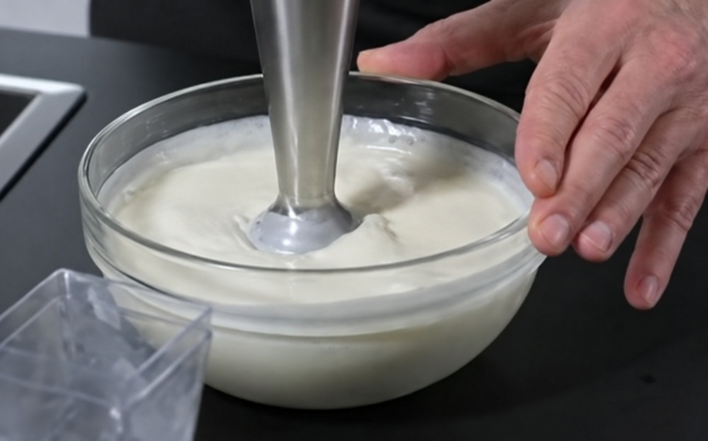 Parmesan cheese foam