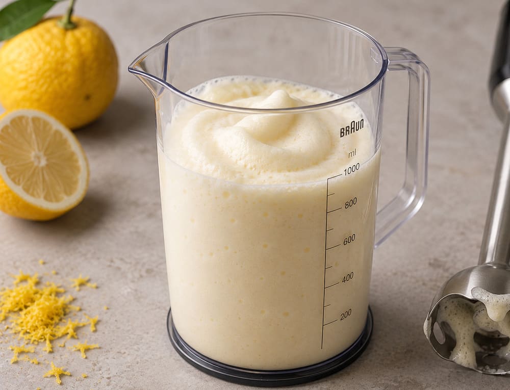 Espuma de yuzu